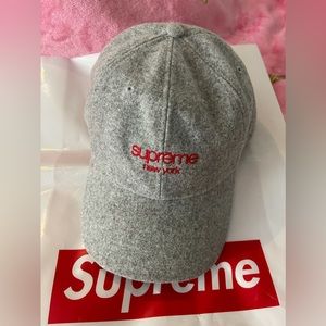 Supreme waxed wool 6 panels cap